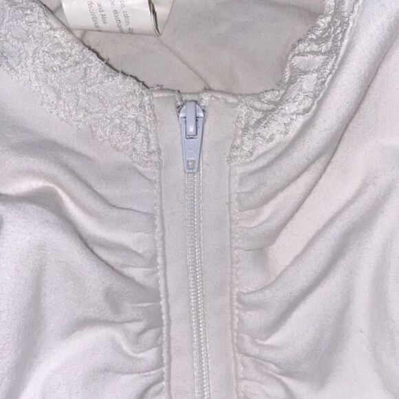 Amoena small C/D white post op surgical shapewear zipper front - Picture 2 of 5